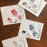 43, 44, 45 et 46 - Cartes fleurs 