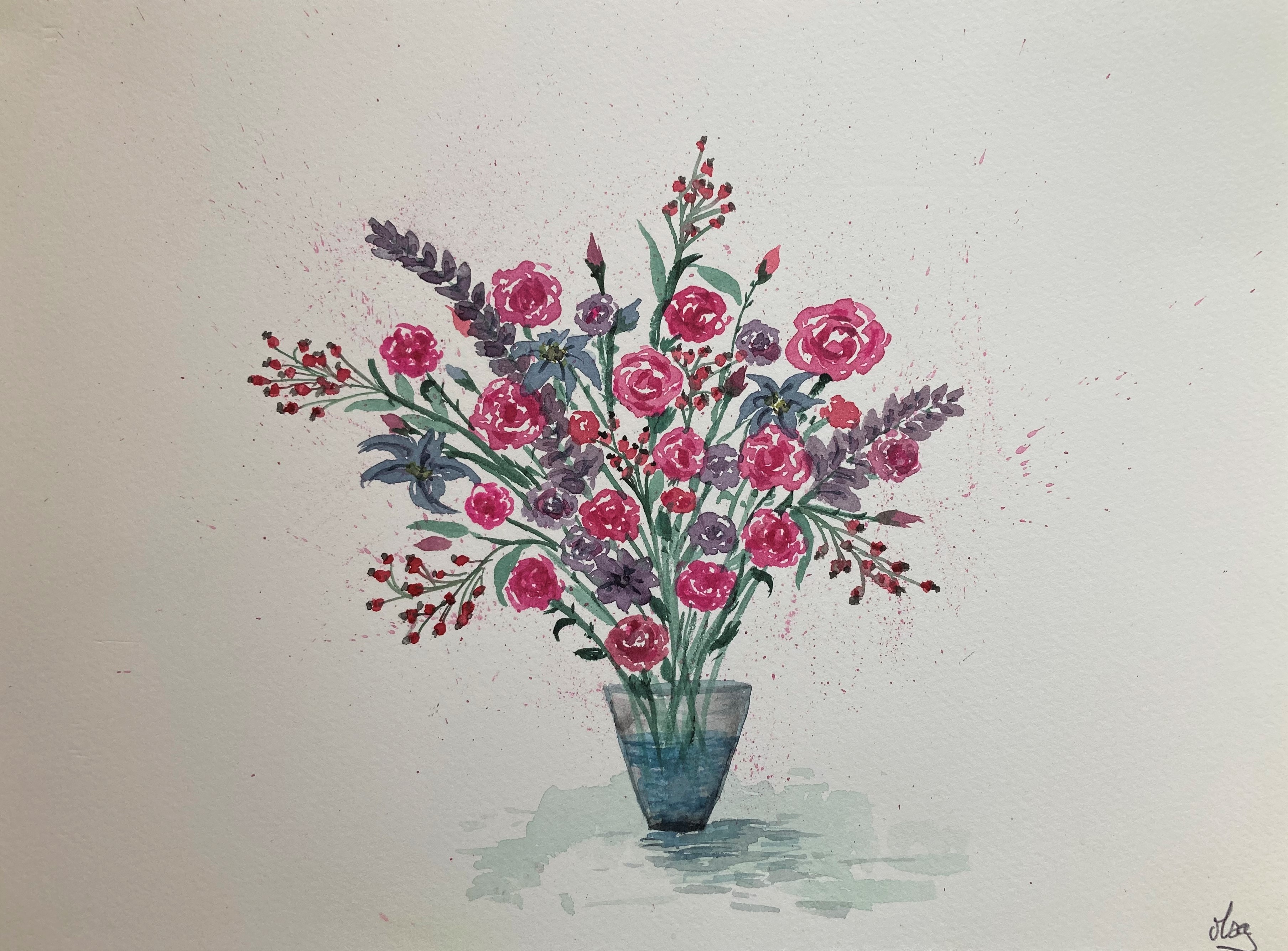 68 - Bouquet de roses 